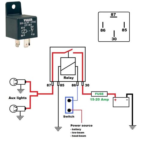 12 volt relay wiring diagrams