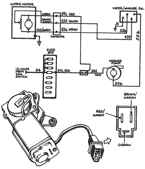 2 speed wiper motor wiring diagram